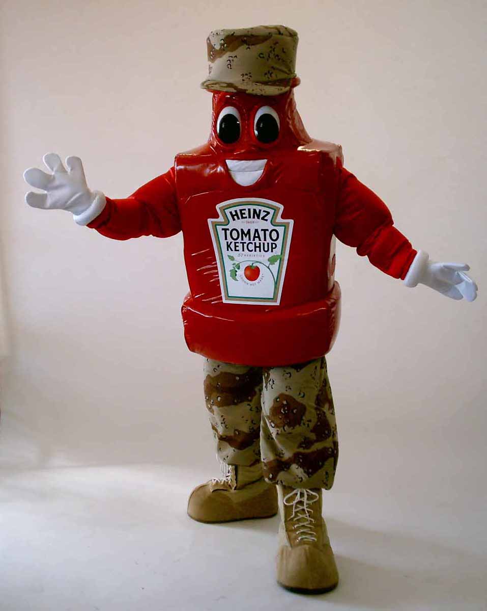 Heinz Guy the Ketchup Bottle Mascot